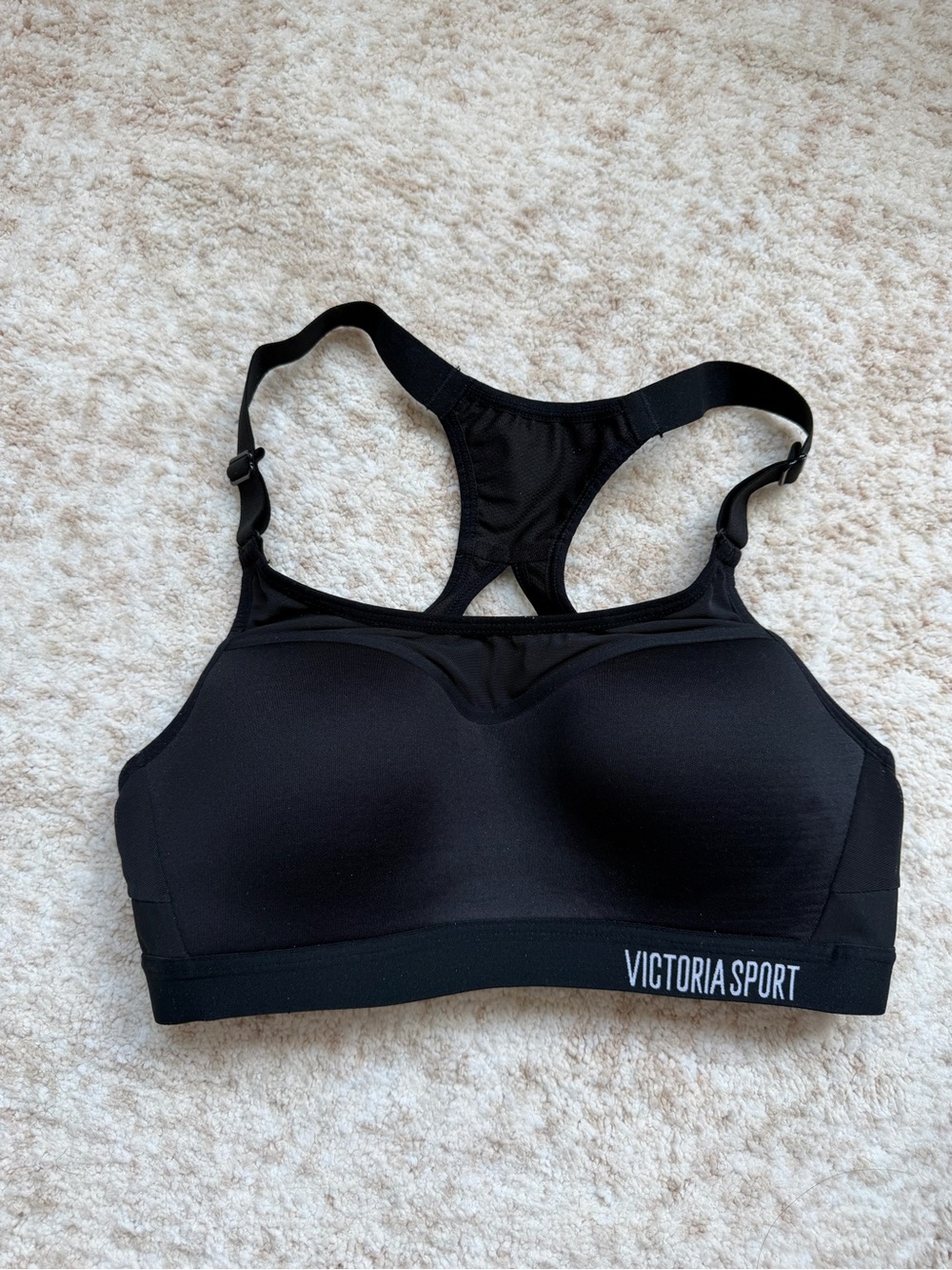 Women's Black Racerback Sports Bra (32B)